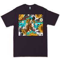 Plum cowhide aztec horse Premium Tee - TumblerDesignByShophia