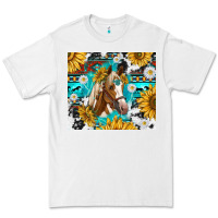 White cowhide aztec horse Premium Tee - TumblerDesignByShophia