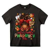 Asphalt santas favorite pharmacy tech afro messy bun Heavy Core Tee - texasbilliewilder