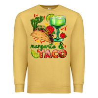 Antique Gold margarita and taco Premium Sweatshirt - AdoDesignShop