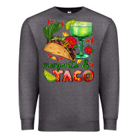 Charcoal Heather margarita and taco Premium Sweatshirt - AdoDesignShop