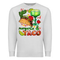 Dove Grey margarita and taco Premium Sweatshirt - AdoDesignShop