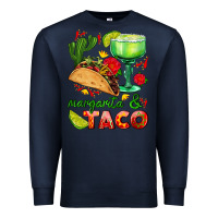 Navy margarita and taco Premium Sweatshirt - AdoDesignShop
