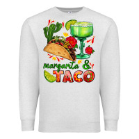 Oatmeal Heather margarita and taco Premium Sweatshirt - AdoDesignShop
