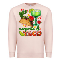 Pale Pink margarita and taco Premium Sweatshirt - AdoDesignShop