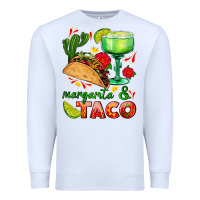 White margarita and taco Premium Sweatshirt - AdoDesignShop