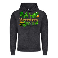 Vintage Black Let the shenanigans begin St. Patricks Day Vintage Hoodie - FaDigitalArtStudio