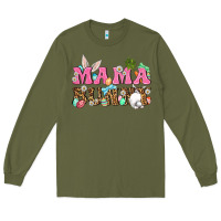 Army Green Western Mama Bunny Long Sleeve Tee - BundleAndBundleShop