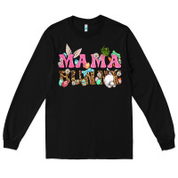 Black Western Mama Bunny Long Sleeve Tee - BundleAndBundleShop