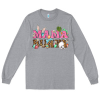 Heather Grey Western Mama Bunny Long Sleeve Tee - BundleAndBundleShop