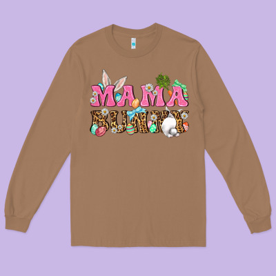 Western Mama Bunny Long Sleeve Tee Designed By Bundleandbundleshop