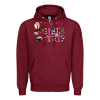 Burgundy oh sip its a girls trip Zipper Hoodie - AdoDesignShop