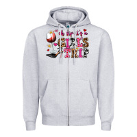 Heather Grey oh sip its a girls trip Zipper Hoodie - AdoDesignShop