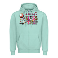 Seafoam oh sip its a girls trip Zipper Hoodie - AdoDesignShop
