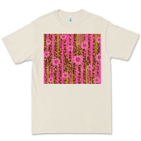 Bone glitter pink stripe leopard pattern with flowers Premium Tee - TumblerDesignByShophia