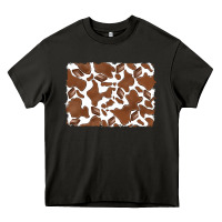 Asphalt distressed chocolate milkshake cowhide Heavy Core Tee - RanaPortraitStore