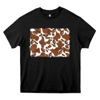 Black distressed chocolate milkshake cowhide Heavy Core Tee - RanaPortraitStore