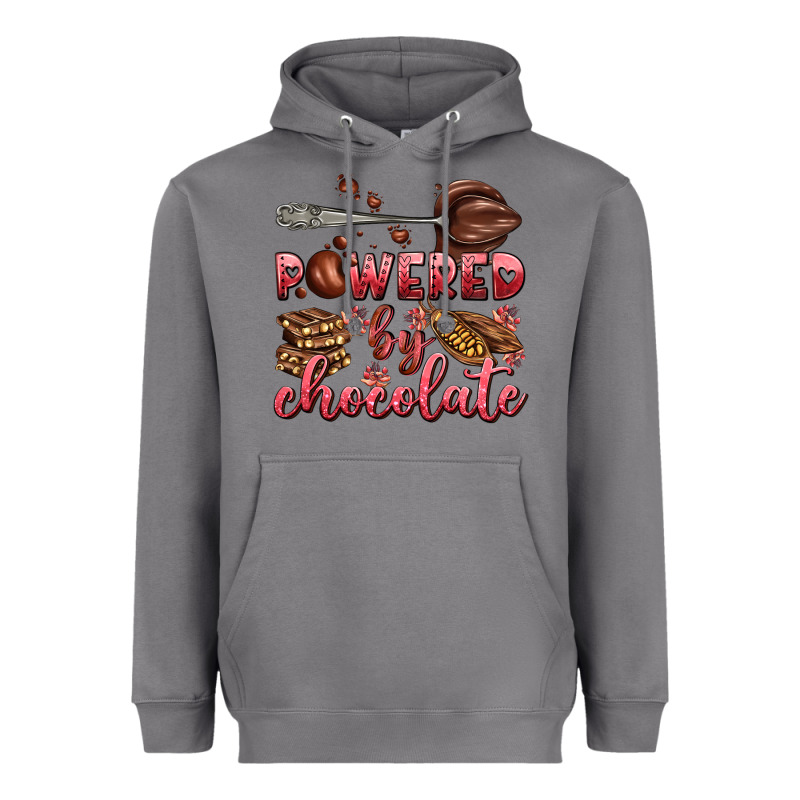 Powered By Chocolate Heavyweight Hoodie by AdoDesignShop | Teevron