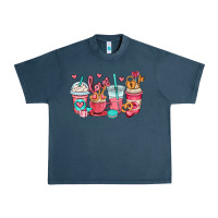 Midnight Navy valentines day coffee cups (1) Urban Heavy Tee - OliviaCreatesArt