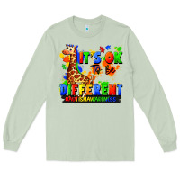 Matcha it's ok to be different autism awareness Long Sleeve Tee - FaDigitalArtStudio