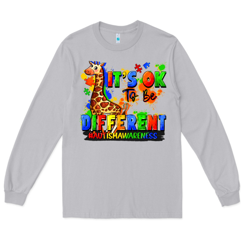 It's Ok To Be Different Autism Awareness Long Sleeve Tee by FaDigitalArtStudio | Teevron