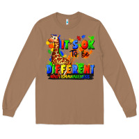 Toasted Coconut it's ok to be different autism awareness Long Sleeve Tee - FaDigitalArtStudio