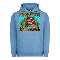 Pigment Pebble Blue truck gnome cactus Urban Hoodie - JahusDesignShop
