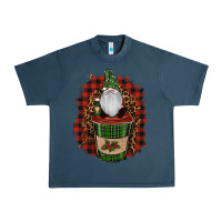 Midnight Navy Gnomes With Coffee Christmas Urban Heavy Tee - RanaPortraitStore