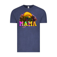 Vintage Denim softball mama Vintage Tee - OliviaCreatesArt