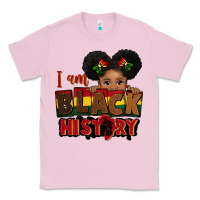 Bubblegum Pink i am black history black girl peekaboo juneteenth Classic Tee - CowGirlArtShop