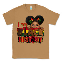 Toasted Coconut i am black history black girl peekaboo juneteenth Classic Tee - CowGirlArtShop