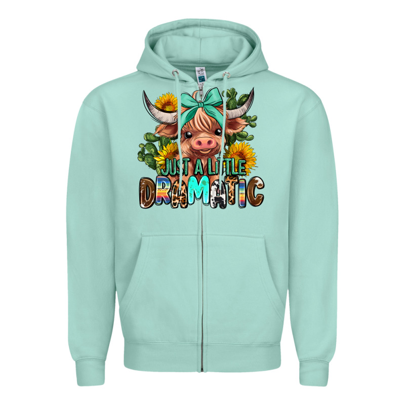 Just A Little Dramatic Zipper Hoodie by AdoDesignShop | Teevron
