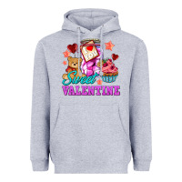 Heather Grey sweet valentine Heavyweight Hoodie - AdoDesignShop