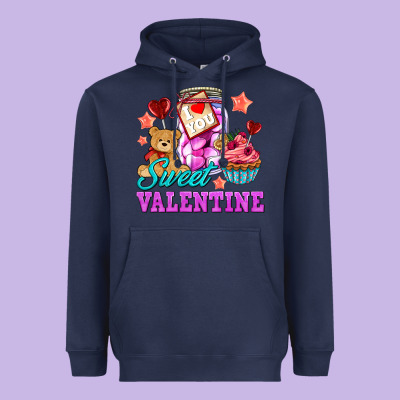 Sweet Valentine Heavyweight Hoodie Designed By Adodesignshop