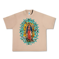 Burro Our Lady Of Guadalupe Gemstone Sunflowers Urban Heavy Tee - FaDigitalArtStudio