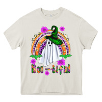 Cream Boo-tiful ghost Heavy Core Tee - NancyCooperArtShop