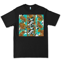 Black cowhide mama with rustic teal wood Premium Tee - TumblerDesignByShophia
