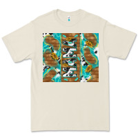 Bone cowhide mama with rustic teal wood Premium Tee - TumblerDesignByShophia