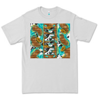 Dove Grey cowhide mama with rustic teal wood Premium Tee - TumblerDesignByShophia