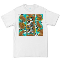 White cowhide mama with rustic teal wood Premium Tee - TumblerDesignByShophia