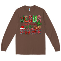 Chestnut jesus is the reason for the season christmas bbs Long Sleeve Tee - BundleAndBundleShop