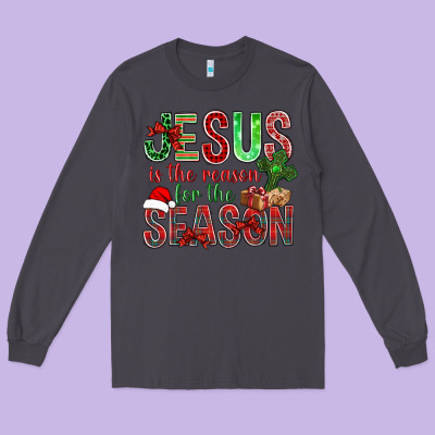 Jesus Is The Reason For The Season Christmas Bbs Long Sleeve Tee Designed By Bundleandbundleshop