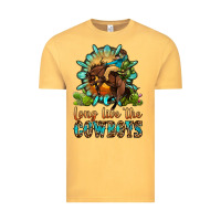 Vintage Mustard long live the cowboys Vintage Tee - OliviaCreatesArt