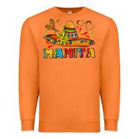 Carrot mamita and sombrero with lime flowers Premium Sweatshirt - AdoDesignShop