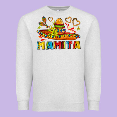 Mamita And Sombrero With Lime Flowers Premium Sweatshirt Designed By Adodesignshop