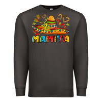 Smoke mamita and sombrero with lime flowers Premium Sweatshirt - AdoDesignShop