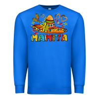 True Royal mamita and sombrero with lime flowers Premium Sweatshirt - AdoDesignShop
