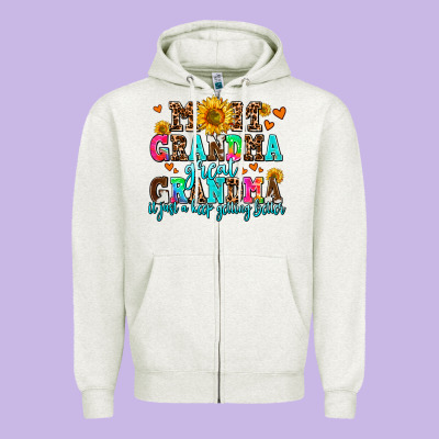 Mom Grandma Great Grandma Its Just A Keep Getting Zipper Hoodie Designed By Adodesignshop