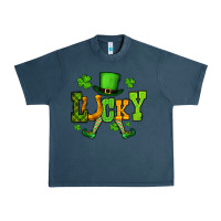 Midnight Navy St. Patrick's lucky leprechaun Urban Heavy Tee - OliviaCreatesArt