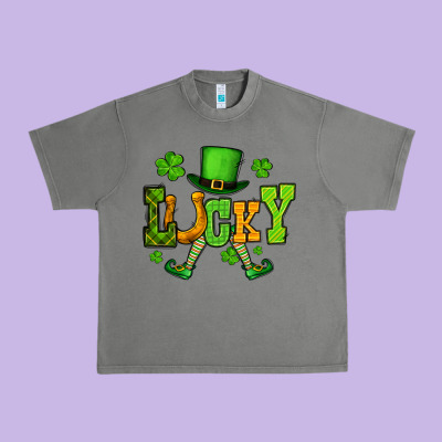 St. Patrick's Lucky Leprechaun Urban Heavy Tee Designed By Oliviacreatesart